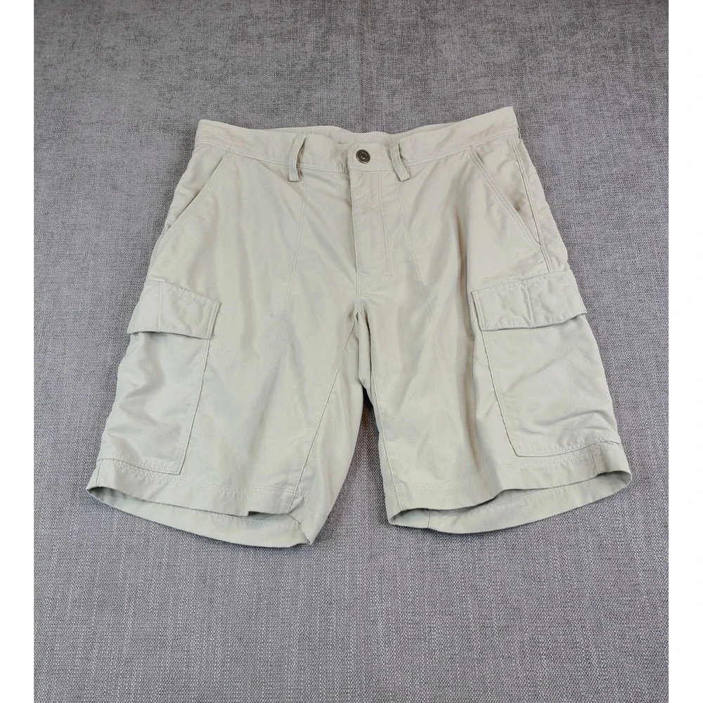 Patagonia Shorts Mens 32 Beige Roving Cargo Outdoor Hiking Camping Nylon Trail